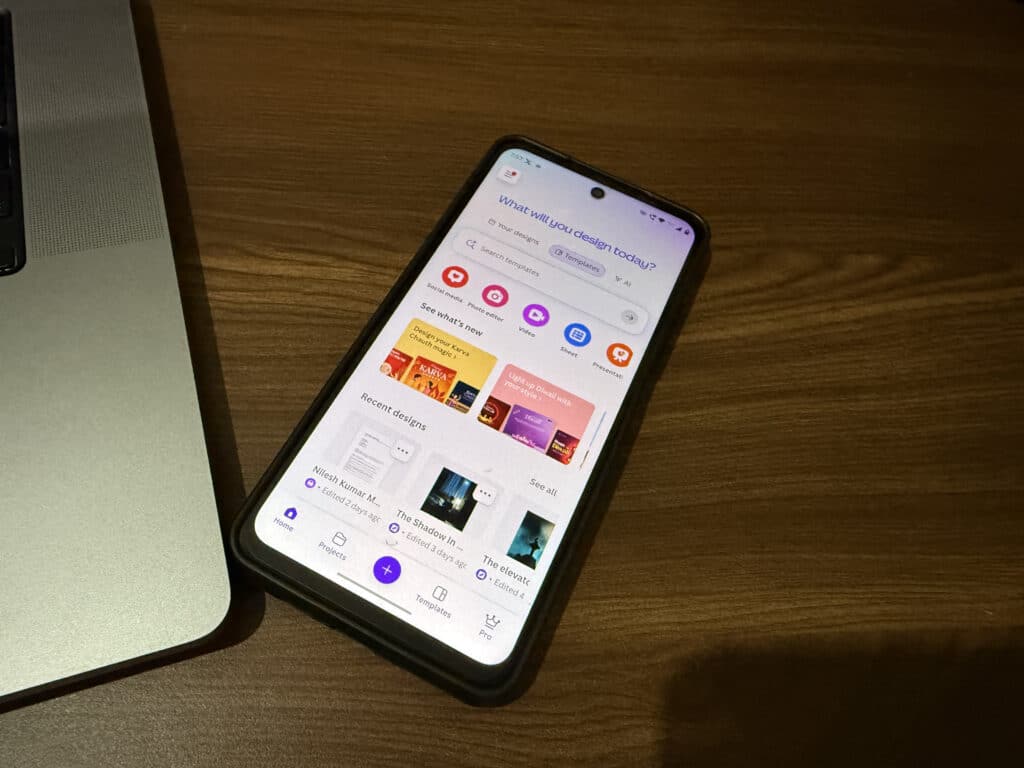 I have installed Canva app on my Moto G34 and it works fine.