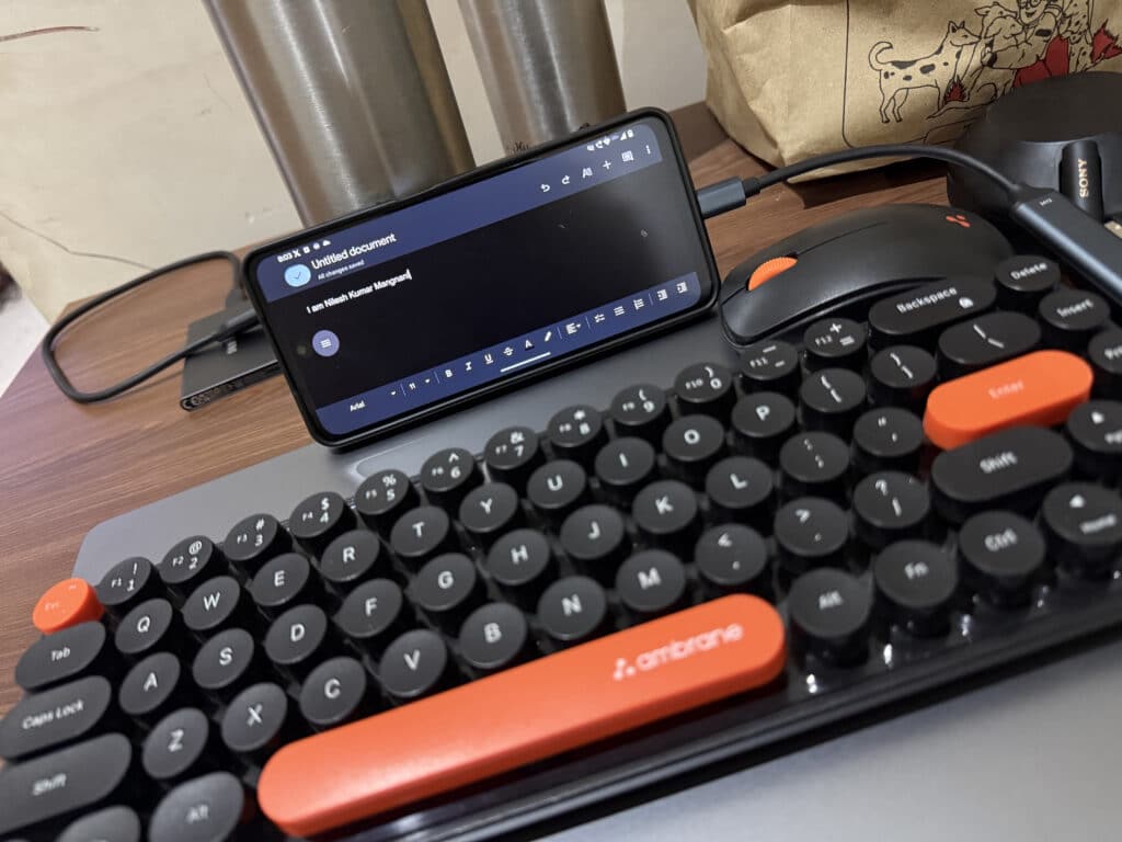 Keyboard and Mouse attached with an Android Device