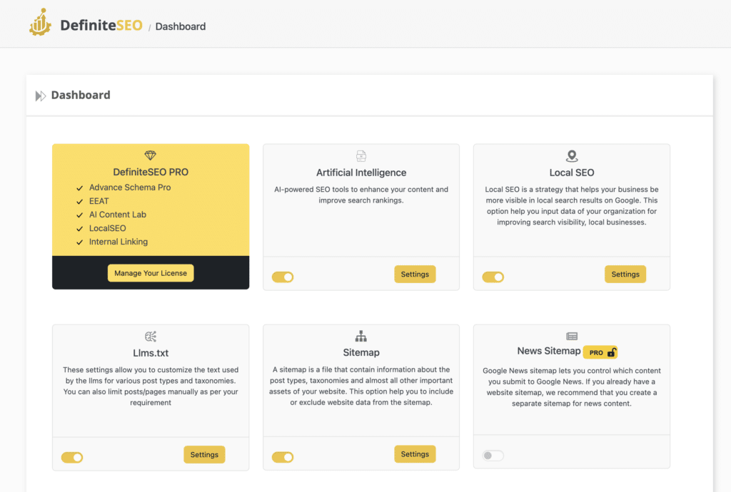 DefiniteSEO - Best SEO Plugin