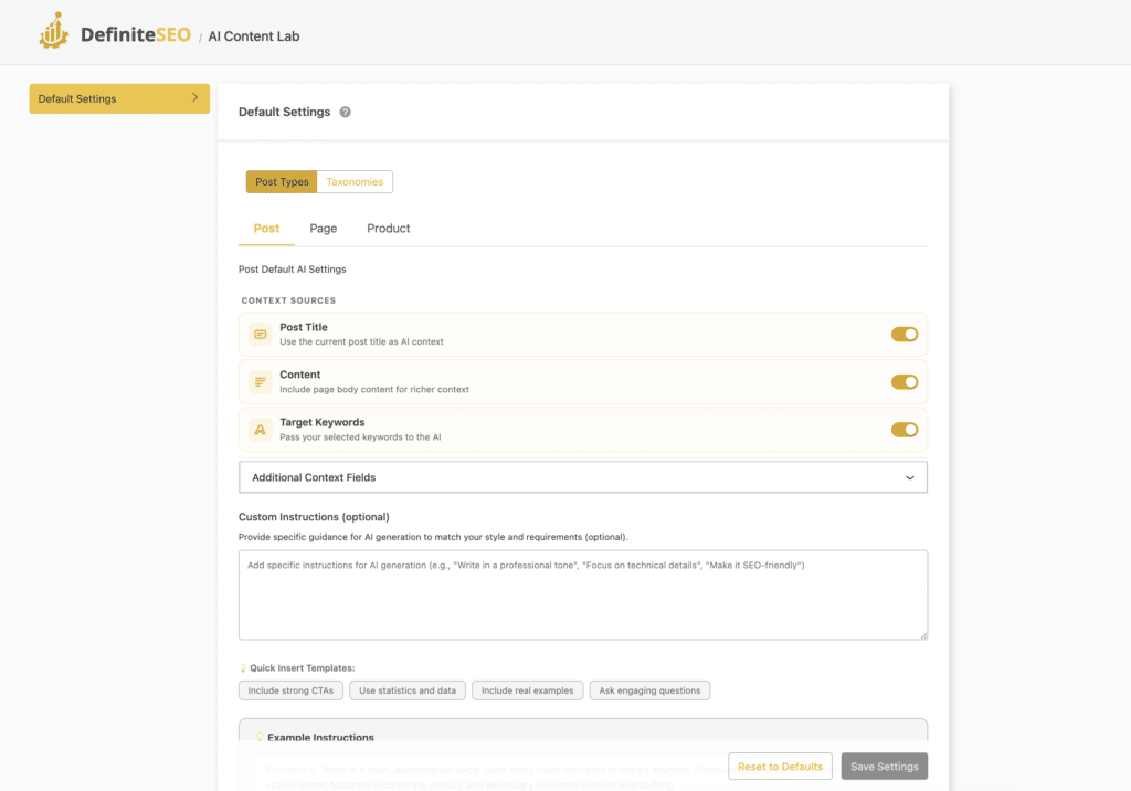 AI Content Lab: Intelligent SEO Assistance