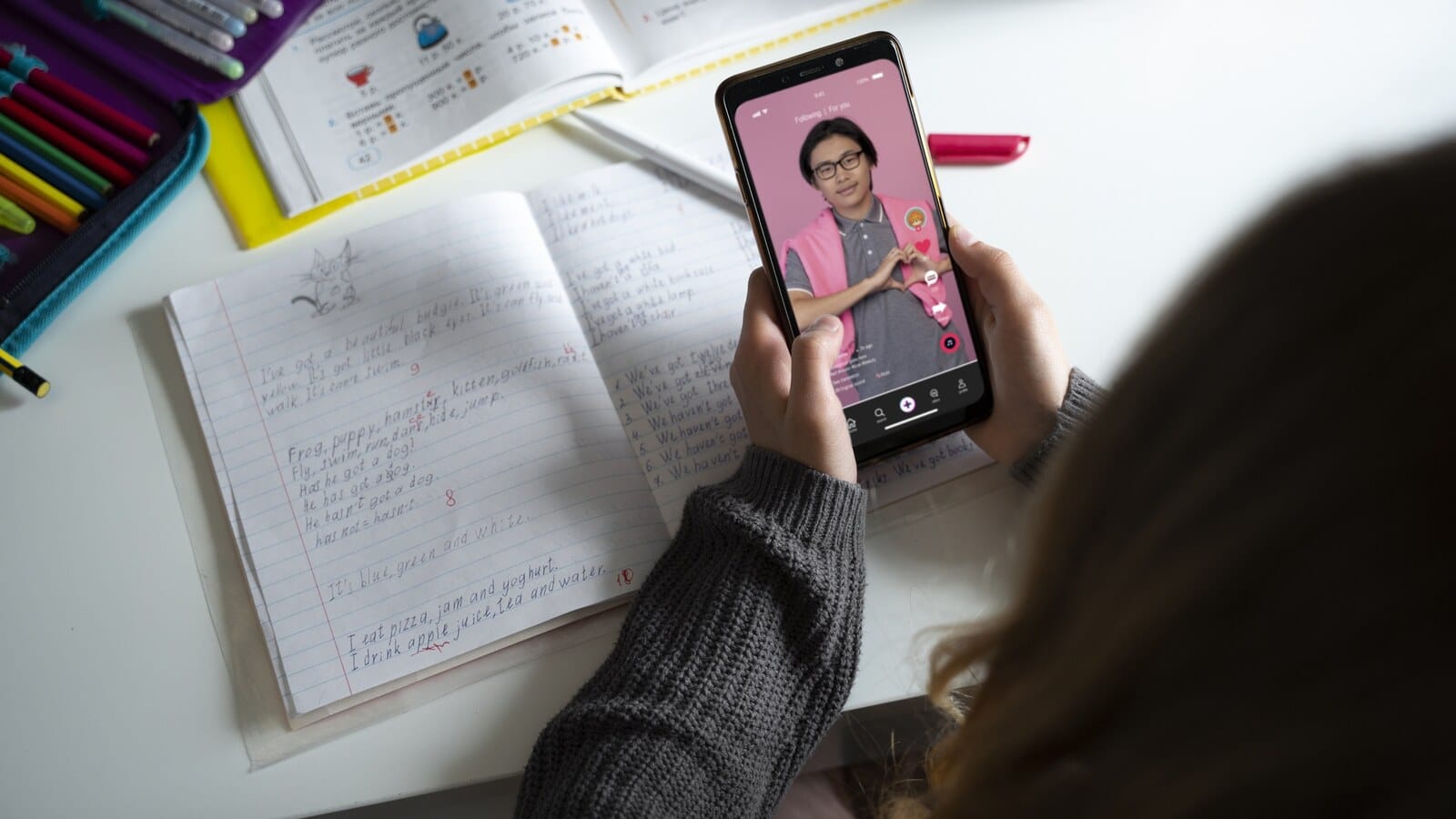 Young creator using social media to earn money without a full-time job