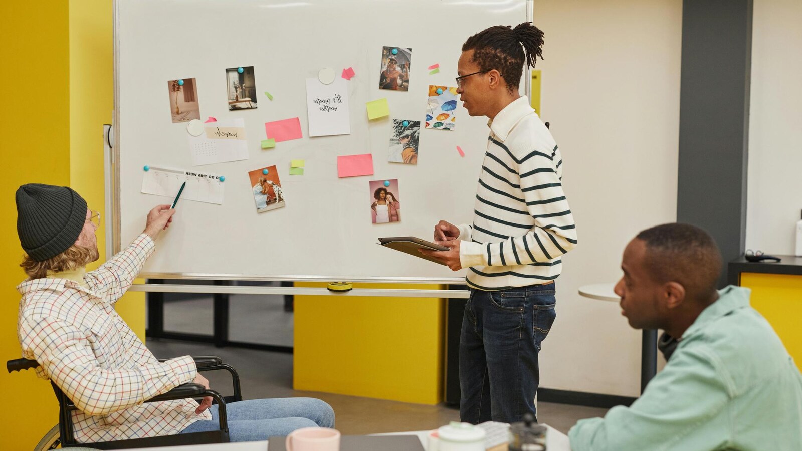 Digital marketing students building an analytics and campaign project